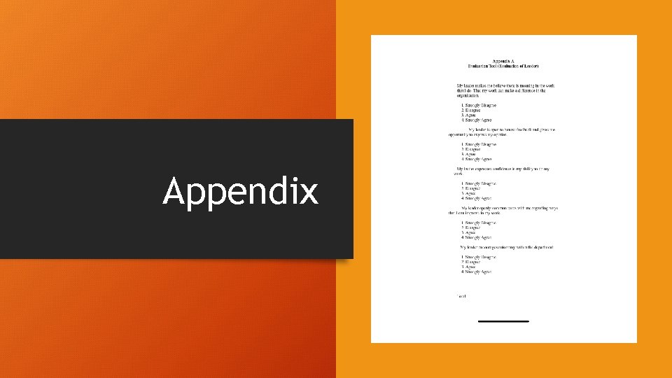 Appendix 