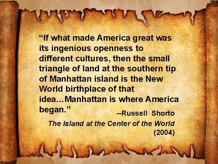 “If what made America great was its ingenious openness to different cultures, then the