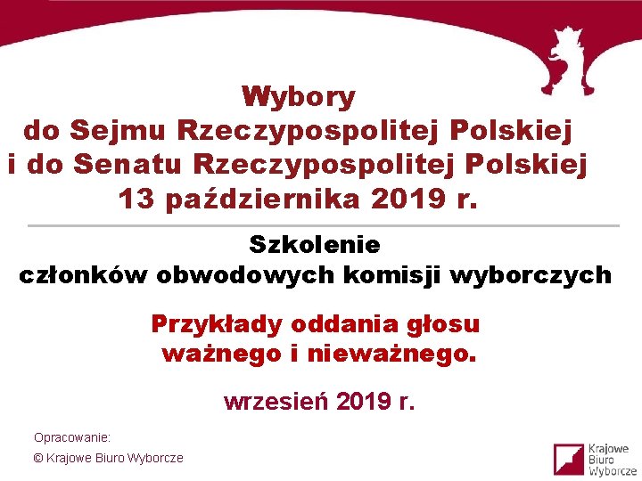 Wybory do Sejmu Rzeczypospolitej Polskiej i do Senatu Rzeczypospolitej Polskiej 13 października 2019 r.