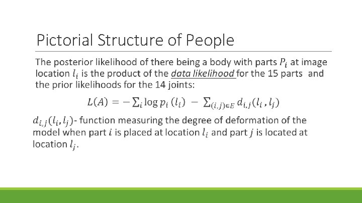 Pictorial Structure of People 