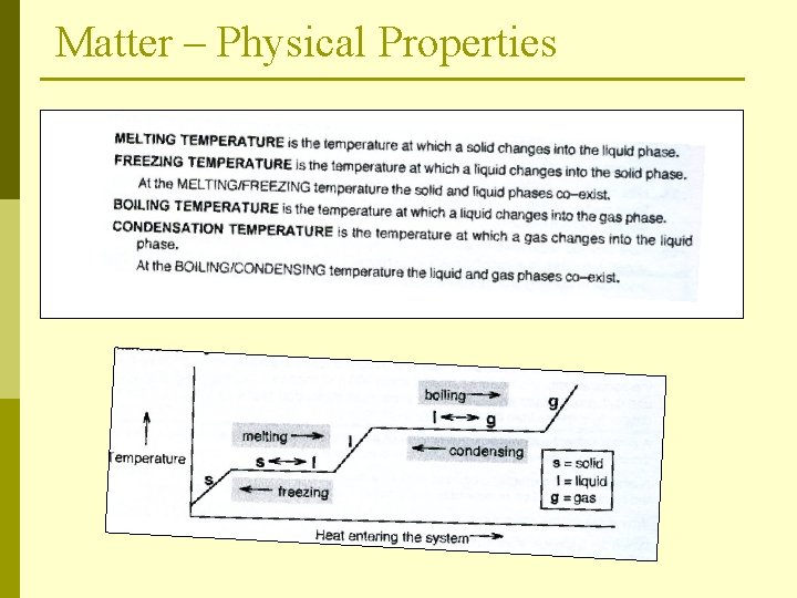 Matter – Physical Properties 