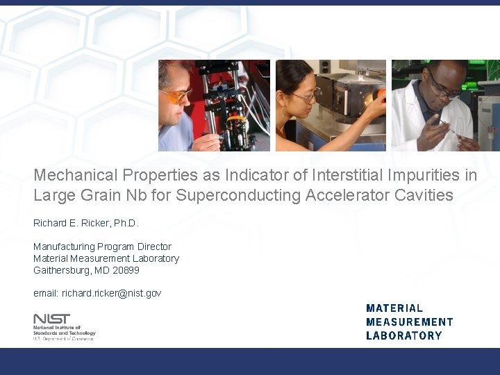 Mechanical Properties as Indicator of Interstitial Impurities in Large Grain Nb for Superconducting Accelerator
