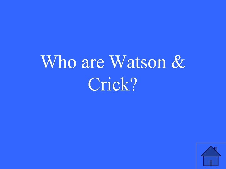 Who are Watson & Crick? 23 