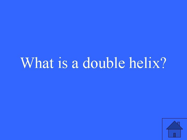 What is a double helix? 3 