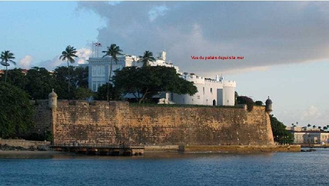 Vue du palais depuis la mer 