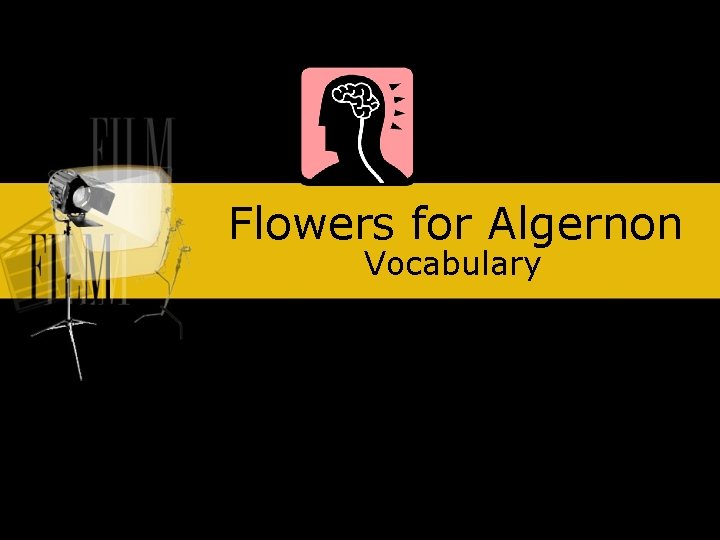 Flowers for Algernon Vocabulary 