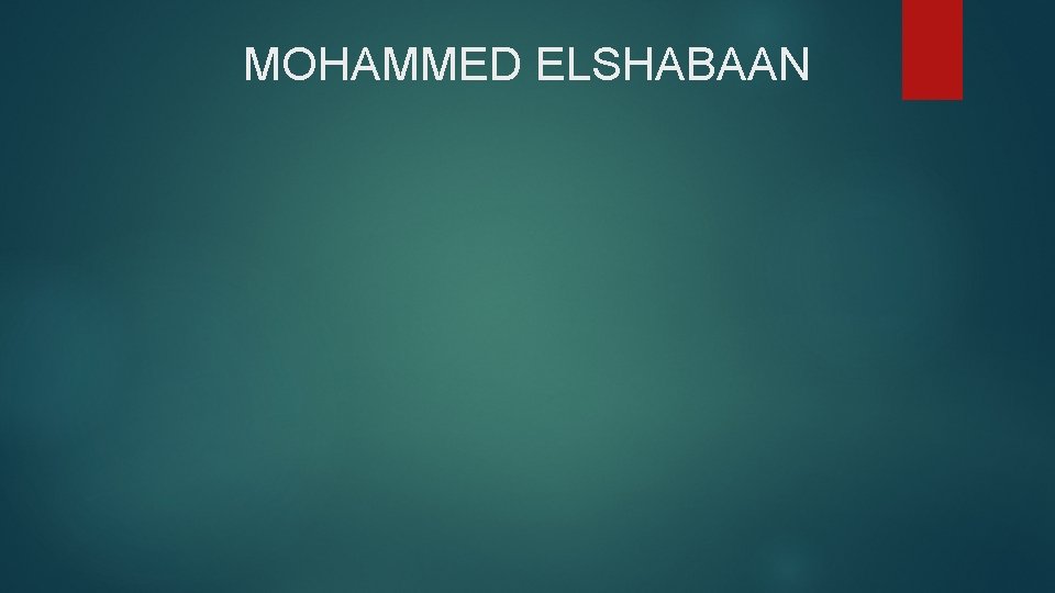 MOHAMMED ELSHABAAN 