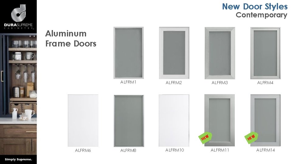 New Door Styles Contemporary Aluminum Frame Doors ALFRM 1 ALFRM 2 ALFRM 3 W