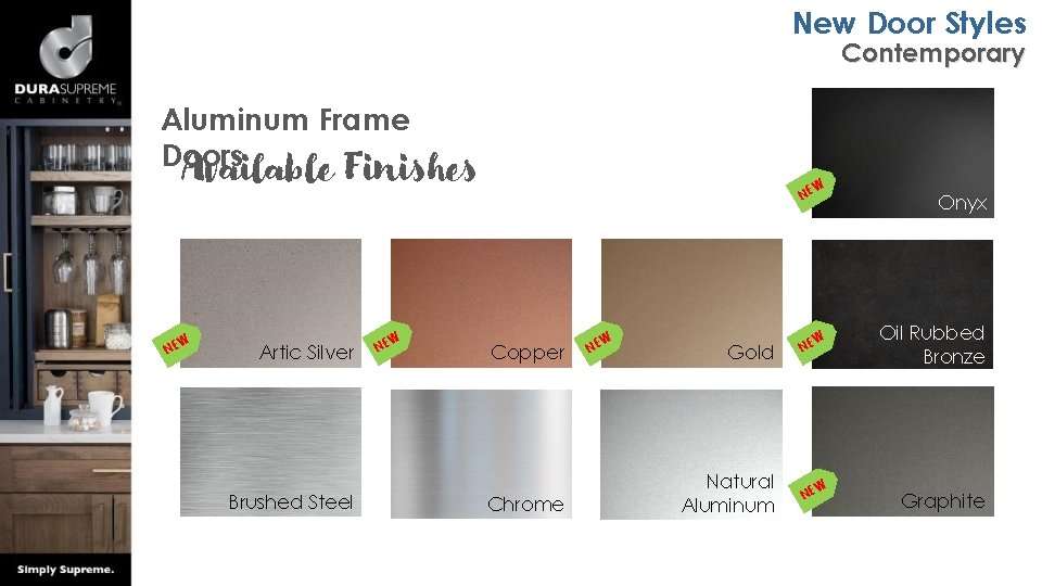 New Door Styles Contemporary Aluminum Frame Doors Available Finishes W NE Artic Silver Brushed