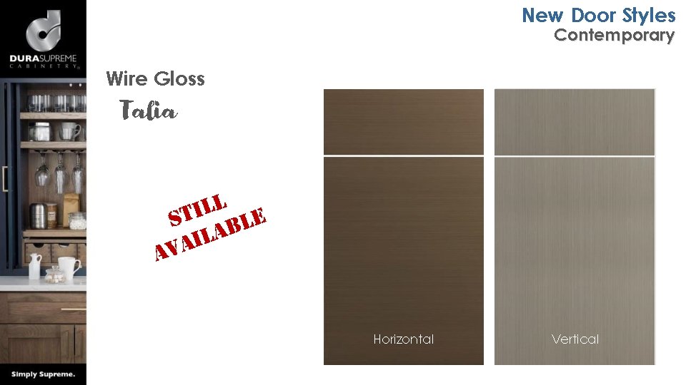 New Door Styles Contemporary Wire Gloss Talia l l i St ble a l