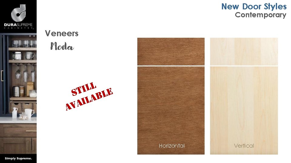 New Door Styles Contemporary Veneers Moda l l i St ble a l i