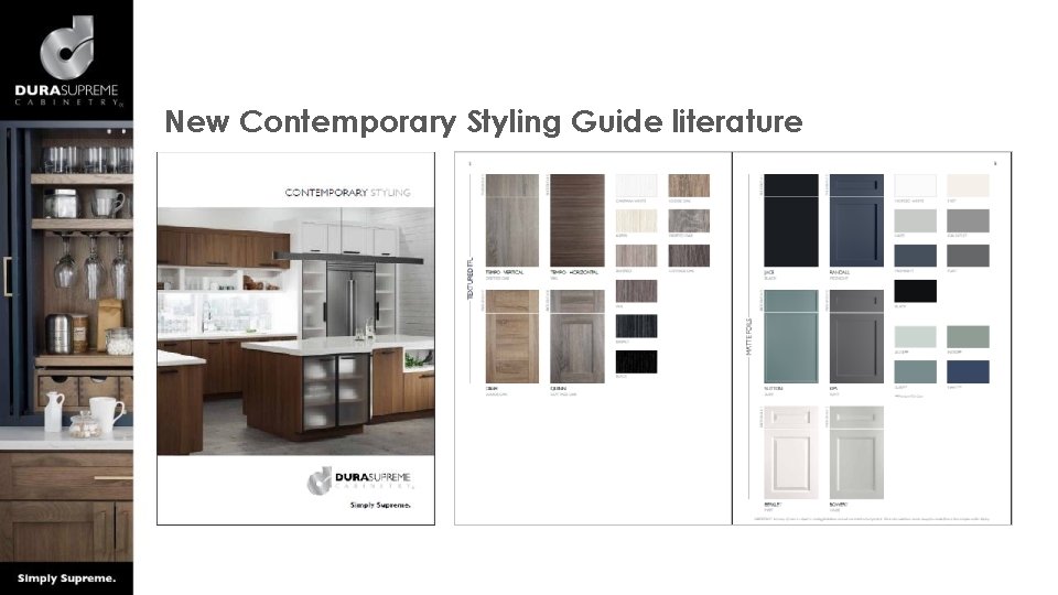 New Contemporary Styling Guide literature 