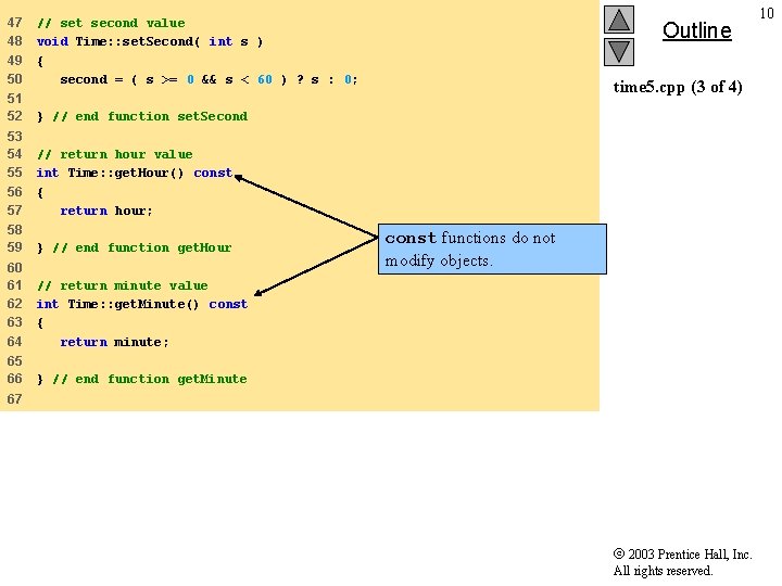 47 48 49 50 // set second value void Time: : set. Second( int