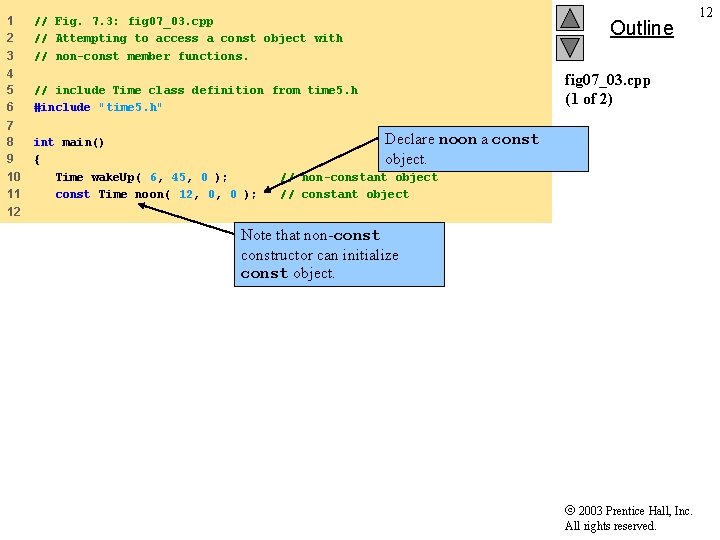 1 2 3 // Fig. 7. 3: fig 07_03. cpp // Attempting to access