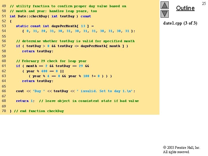 49 50 51 52 53 54 // utility function to confirm proper day value