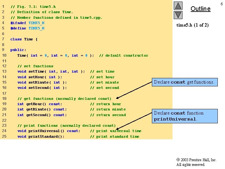 1 2 3 4 5 // Fig. 7. 1: time 5. h // Definition