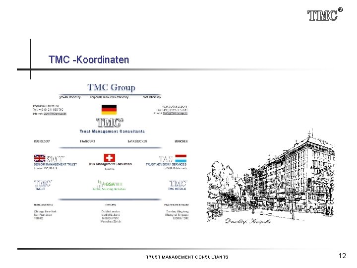 ® TMC -Koordinaten TRUST MANAGEMENT CONSULTANTS 12 