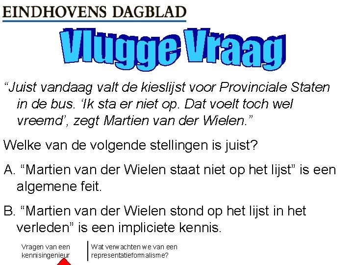 “Juist vandaag valt de kieslijst voor Provinciale Staten in de bus. ‘Ik sta er