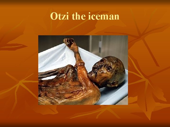 Otzi the iceman 