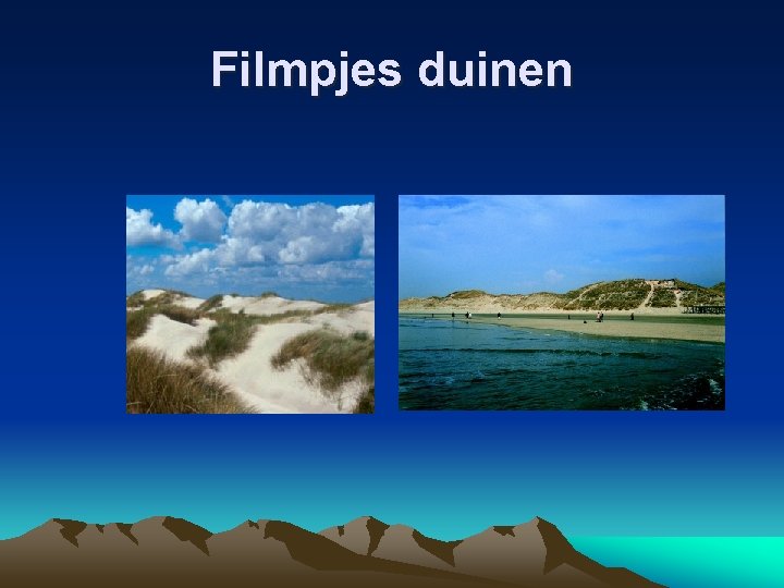 Filmpjes duinen 