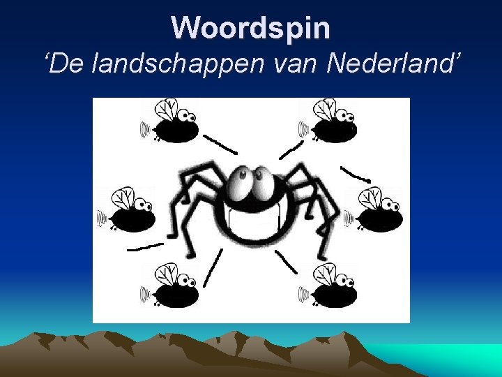 Woordspin ‘De landschappen van Nederland’ 