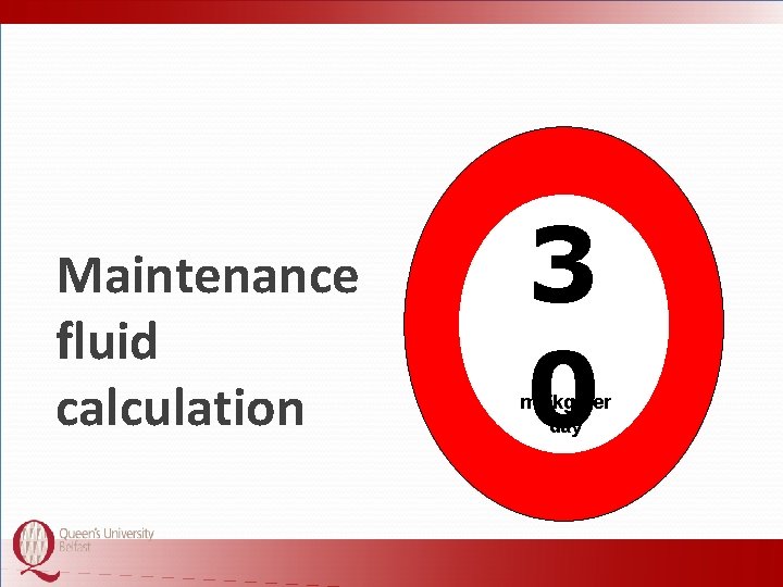 Maintenance fluid calculation 3 0 ml /kg per day 