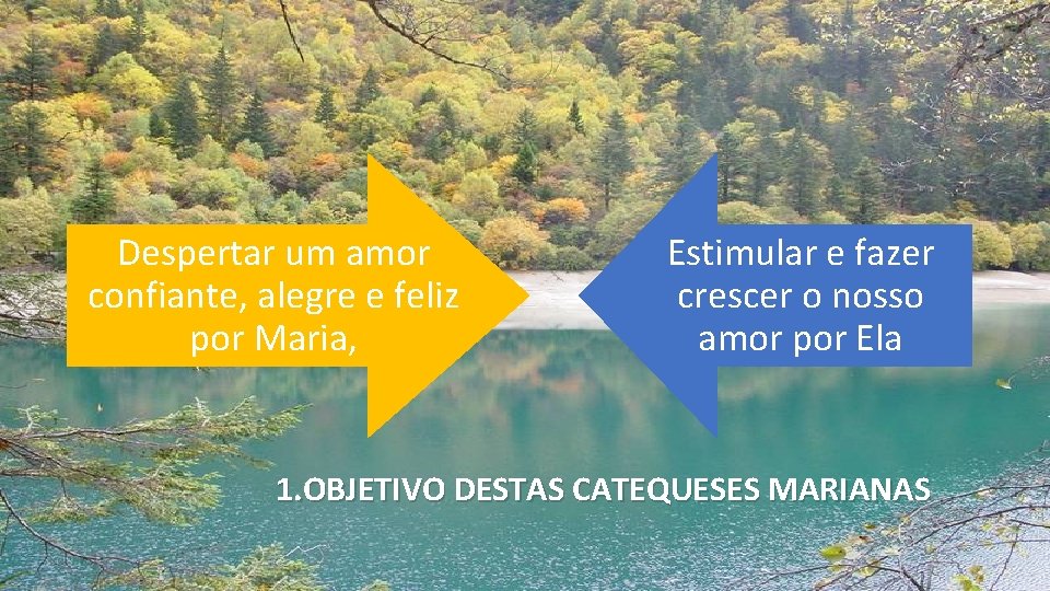 Despertar um amor confiante, alegre e feliz por Maria, Estimular e fazer crescer o