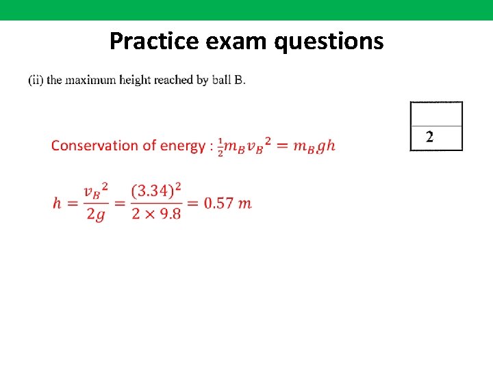 Practice exam questions 