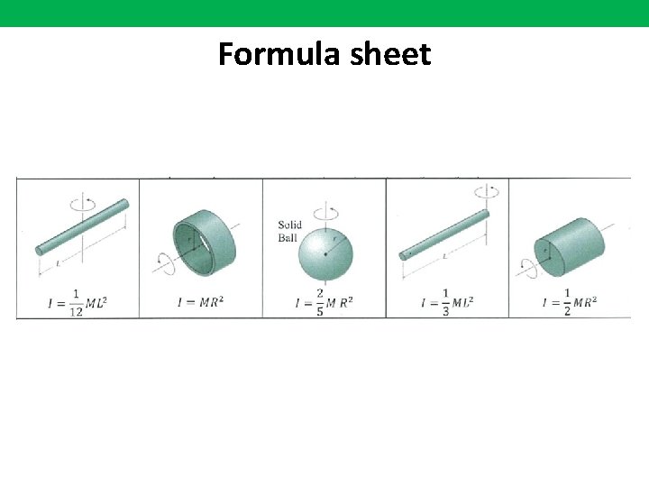 Formula sheet 