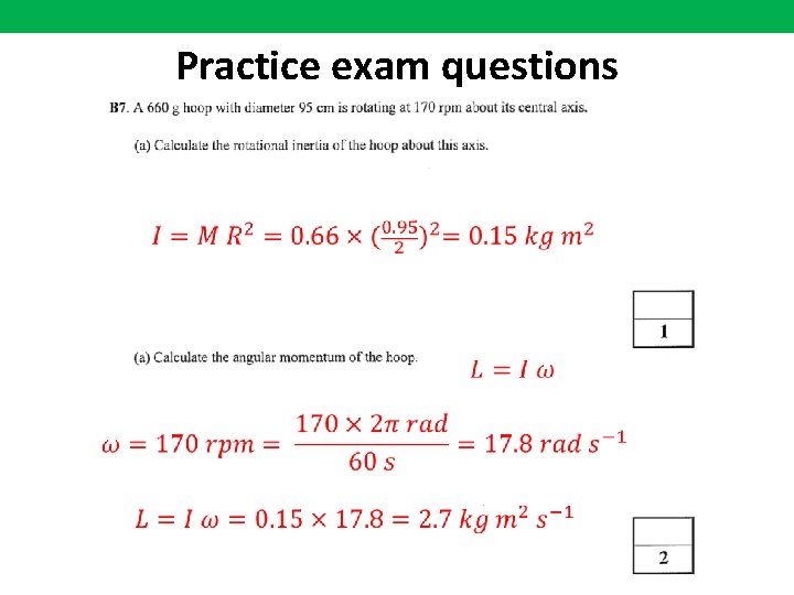 Practice exam questions 