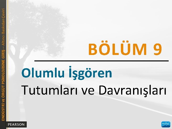 BÖLÜM 9 Olumlu İşgören Tutumları ve Davranışları 