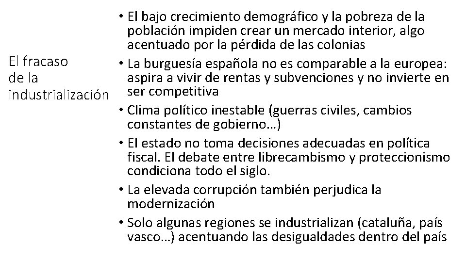 • El bajo crecimiento demográfico y la pobreza de la población impiden crear • El bajo crecimiento demográfico y la pobreza de la población impiden crear