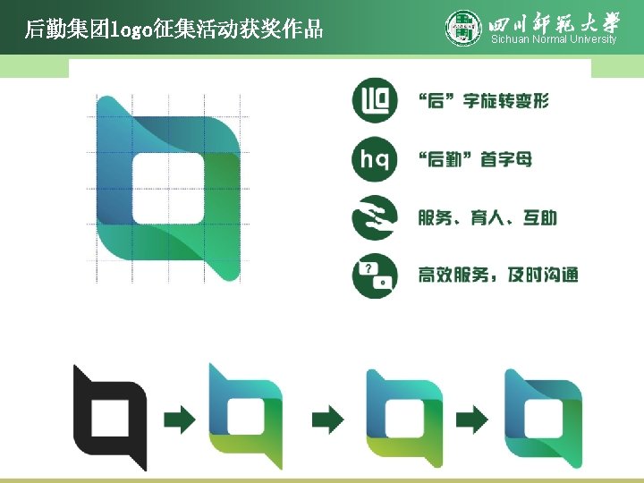 后勤集团logo征集活动获奖作品 Sichuan Normal University 