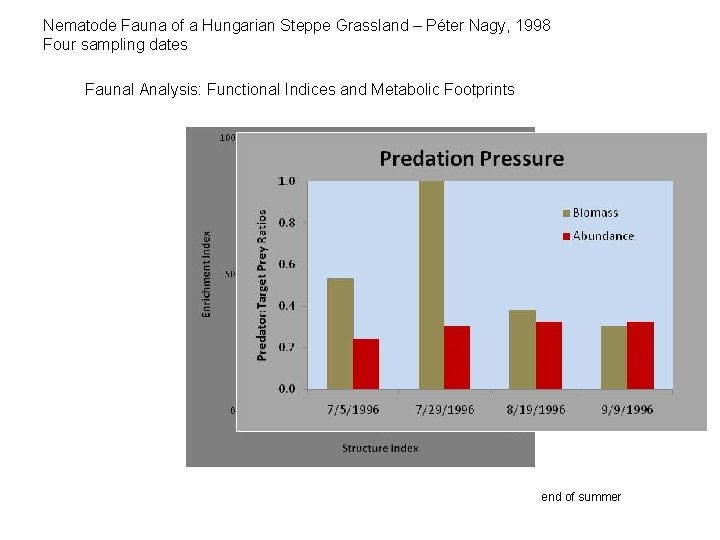 Nematode Fauna of a Hungarian Steppe Grassland – Péter Nagy, 1998 Four sampling dates