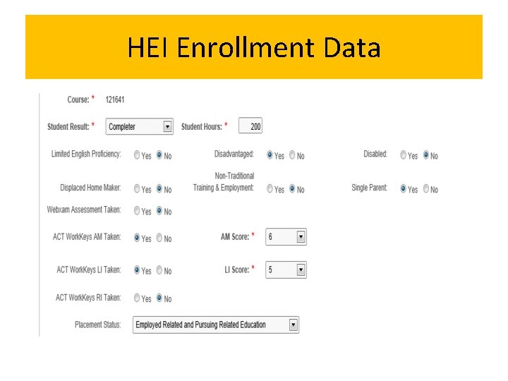 HEI Enrollment Data 