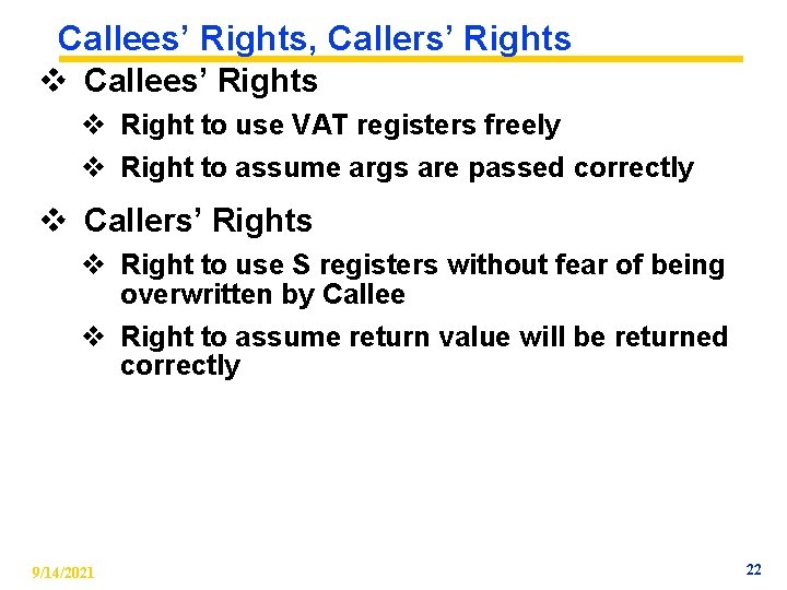 Callees’ Rights, Callers’ Rights v Callees’ Rights v Right to use VAT registers freely