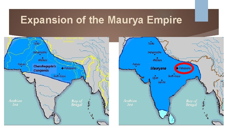 Expansion of the Maurya Empire 