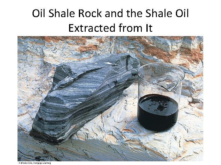 Oil Shale Rock and the Shale Oil Extracted from It 