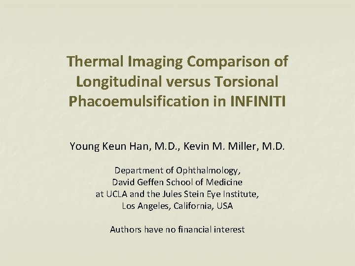 Thermal Imaging Comparison of Longitudinal versus Torsional