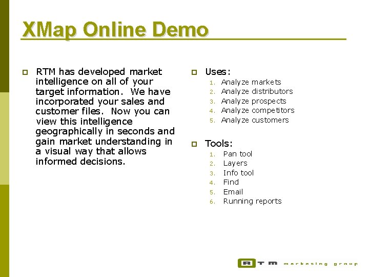 New Program Deployment Training Slides XStats and XMap