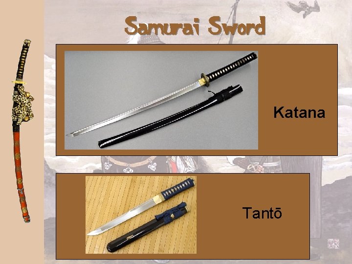Samurai Sword Katana Tantō 