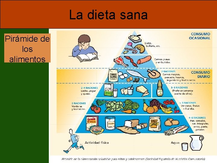La dieta sana Pirámide de los alimentos 