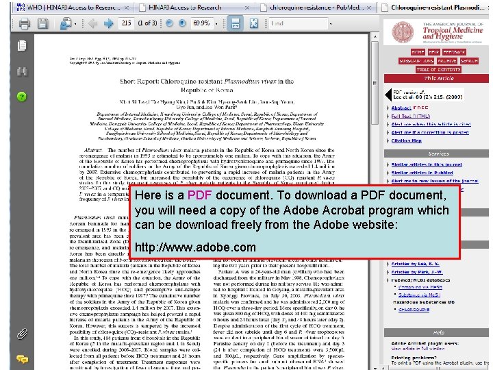 Full text PDF documents Here is a PDF document. To download a PDF document,