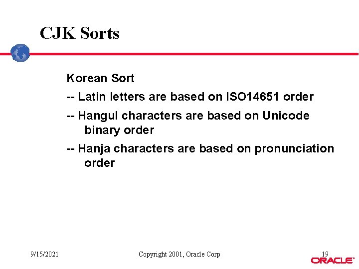 CJK Sorts Korean Sort -- Latin letters are based on ISO 14651 order -- CJK Sorts Korean Sort -- Latin letters are based on ISO 14651 order --