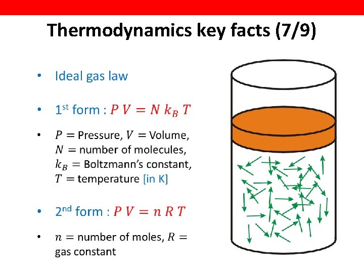 Thermodynamics key facts (7/9) 