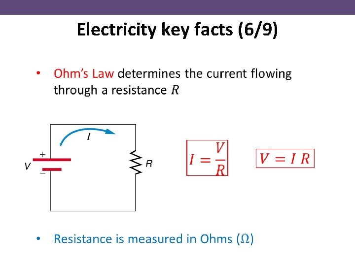 Electricity key facts (6/9) 