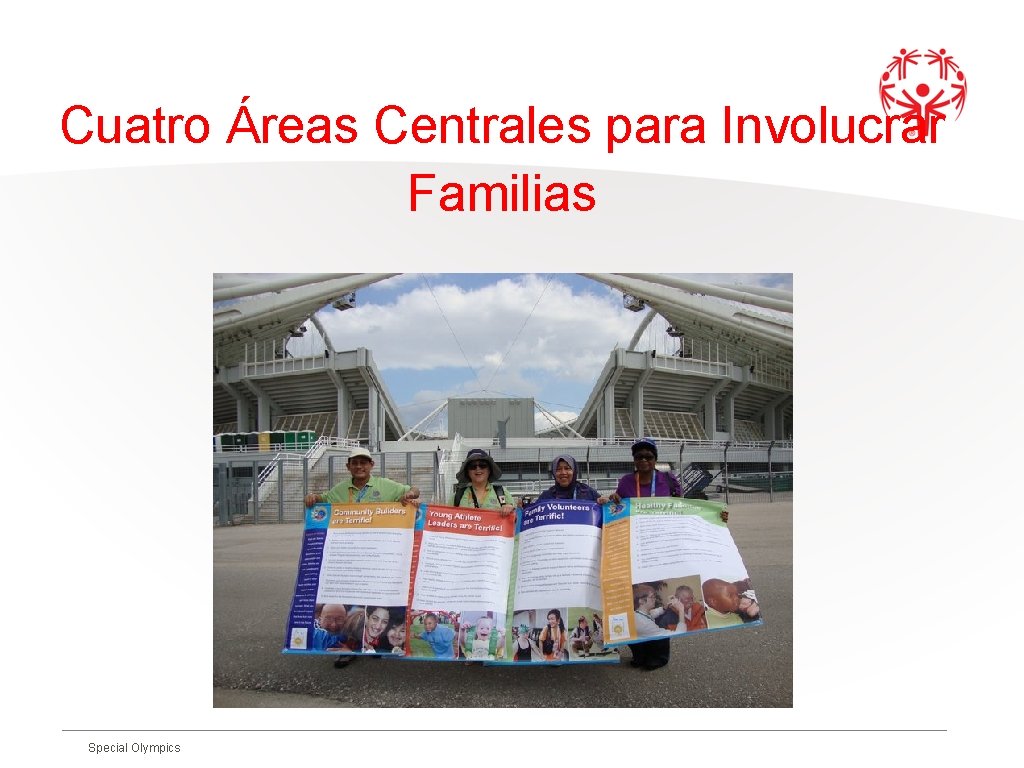 Cuatro Áreas Centrales para Involucrar Familias Special Olympics 