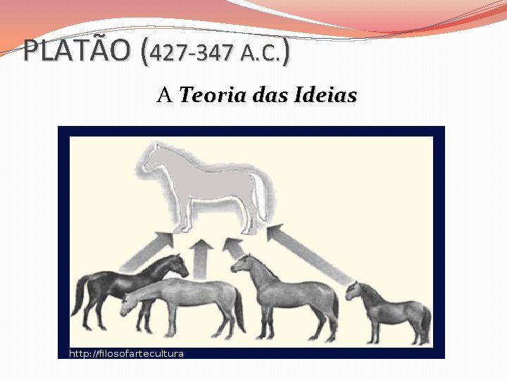 PLATÃO (427 -347 A. C. ) A Teoria das Ideias 