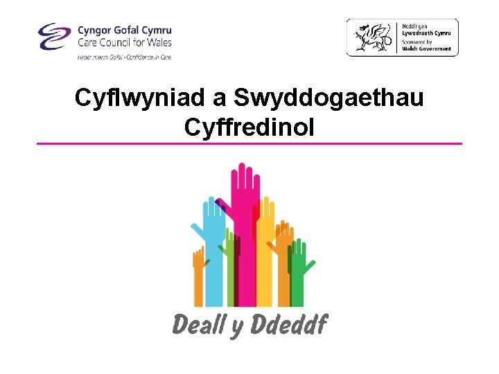 Cyflwyniad a Swyddogaethau Cyffredinol 