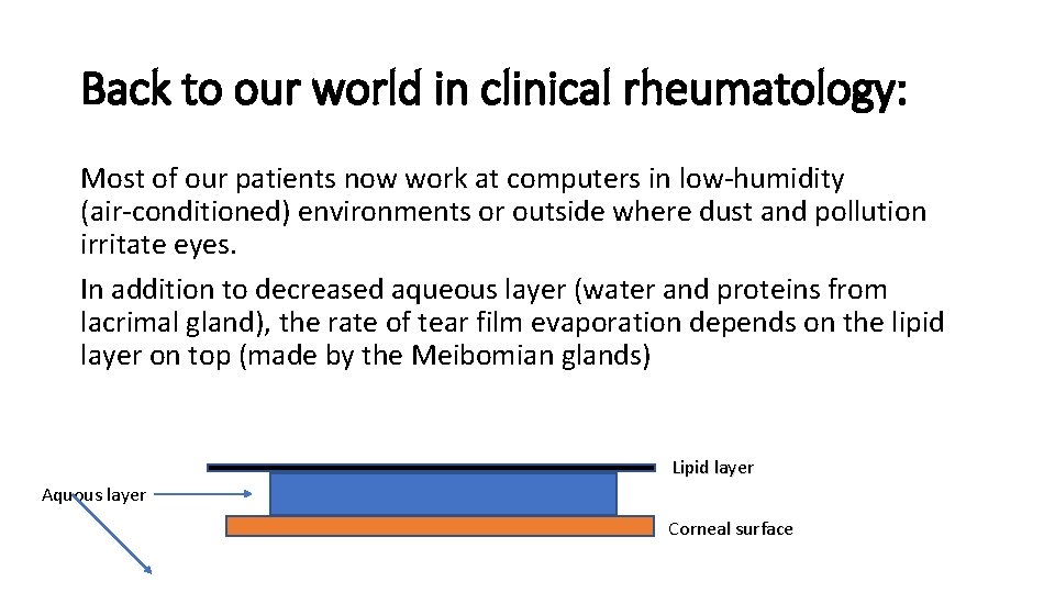 Back to our world in clinical rheumatology: Most of our patients now work at